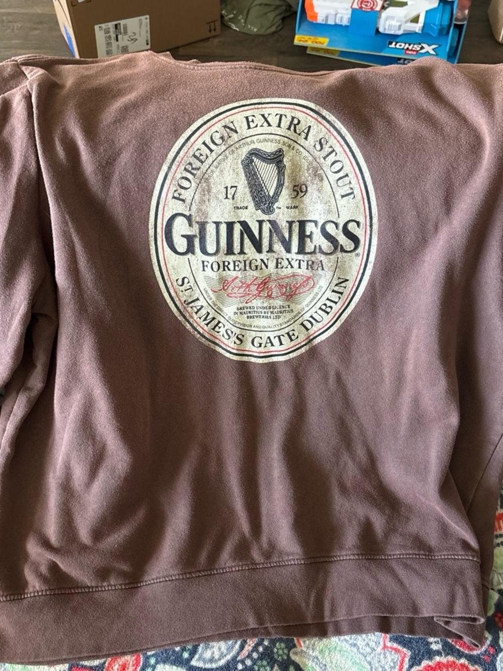 Guinness Dark Brown Logo Pullover